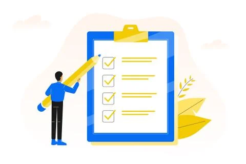 Checklist1 Stock Illustration