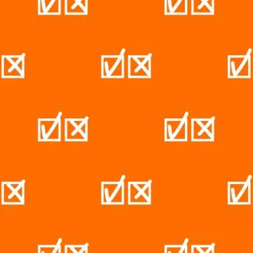 Checkmark to accept and refusal pattern seamless イラスト素材