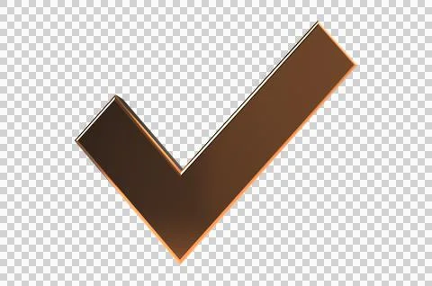 Checkmark and X mark icon, buttons isolated on a transparent background Stock Illustration