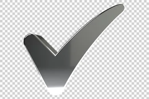 Checkmark and X mark icon, buttons isolated on a transparent background Stock Illustration