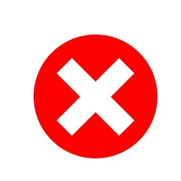 Checkmark and x or confirm and deny circle icon button Stock Illustration