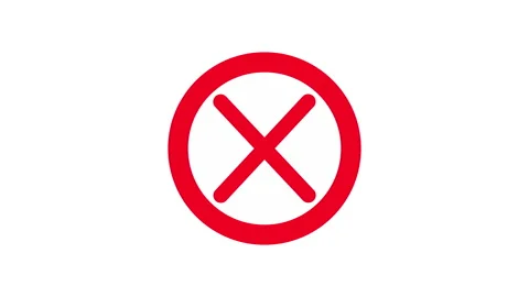 Checkmark animation. Check mark symbol. Cross sign Stock Footage 147085188