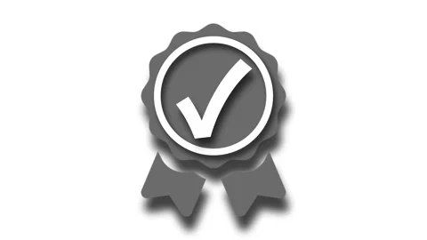 Checkmark Badge Symbol, Task Complete Check Animation Stock Footage 307956776