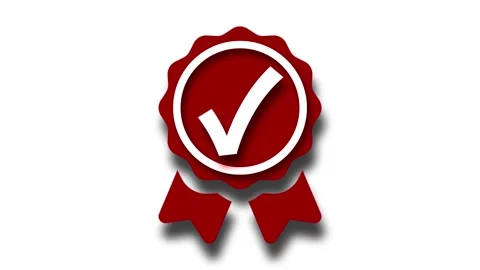 Checkmark Badge Symbol, Task Complete Check Animation Stock Footage 307956781