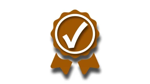 Checkmark Badge Symbol, Task Complete Check Animation Stock Footage 307956823