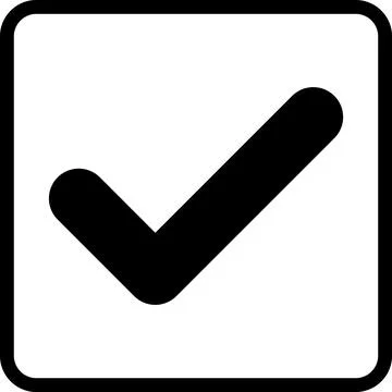 Checkmark checklist icon transparent background. Stock Illustration