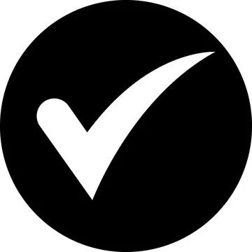 Checkmark checklist icon transparent background. Stock Illustration