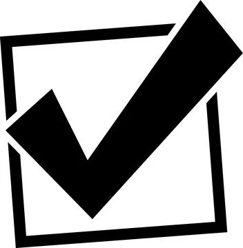 Checkmark checklist icon transparent background. Stock Illustration