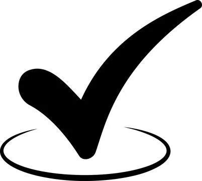 Checkmark checklist icon transparent background. Stock Illustration