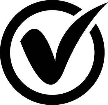 Checkmark checklist icon transparent background. Stock Illustration