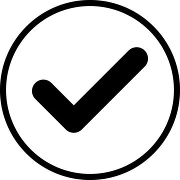 Checkmark checklist icon transparent background. Stock Illustration