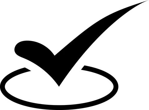 Checkmark checklist icon transparent background. Stock Illustration