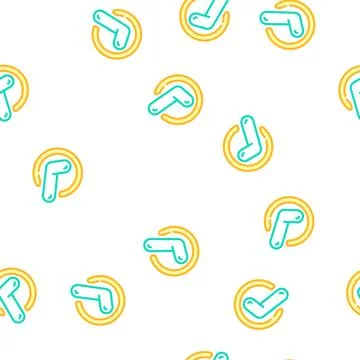 Checkmark compliance vector seamless pattern Stock Illustration