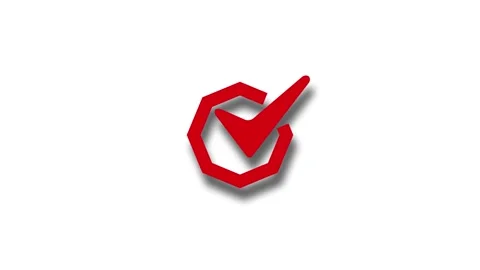 Checkmark in Geometric Shape Animation Stock Footage 307720869