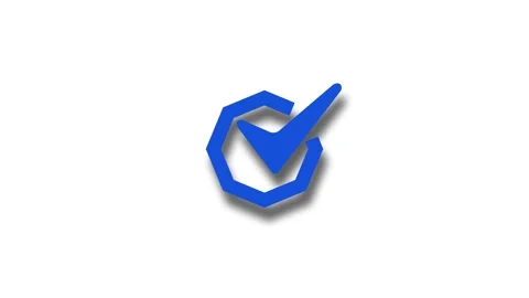 Checkmark in Geometric Shape Animation Stock Footage 307720871