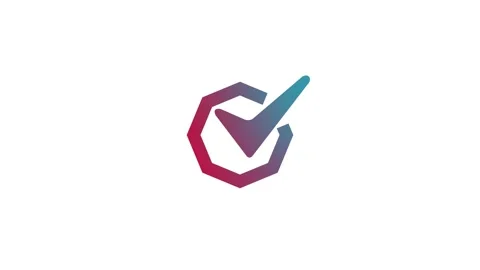 Checkmark in Geometric Shape Animation Stock Footage 307720887