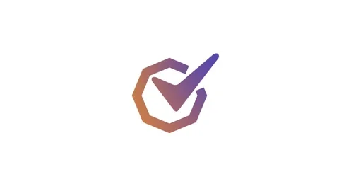 Checkmark in Geometric Shape Animation Stock Footage 307720889