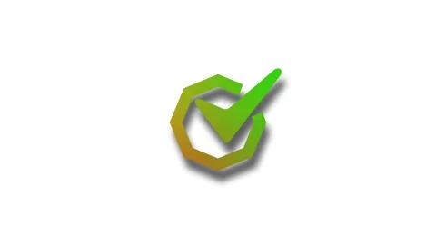 Checkmark in Geometric Shape Animation Stock Footage 307720893