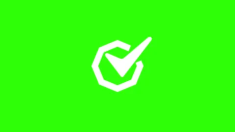 Checkmark in Geometric Shape Animation Stock Footage 307720899