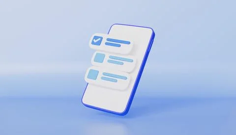 Checkmark icon isolated on mobile phone, tick, accept, agree on application Stock Illustration