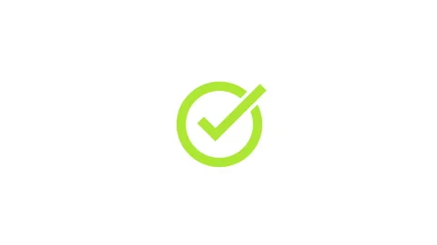 Checkmark icon motion animation Stock Footage 167915810