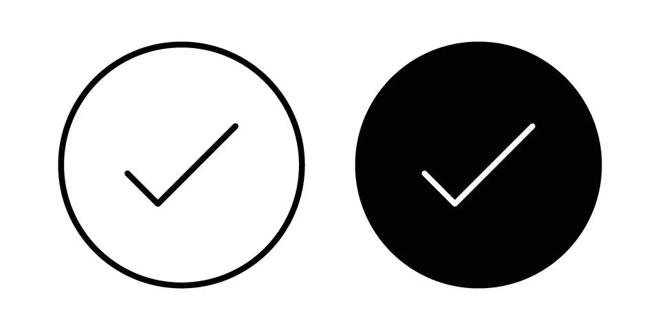 Checkmark icon or illustration vector symbols イラスト素材