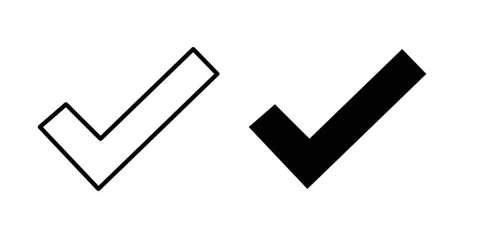 Checkmark icon vector design illustrations イラスト素材
