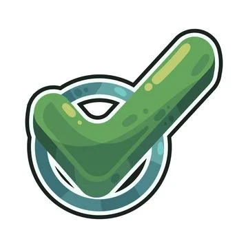 Checkmark illustration 스톡 일러스트
