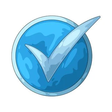 Checkmark illustration Illustrazione stock