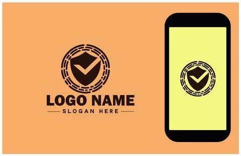 Checkmark logo icon vector art graphics for business brand app icon check m.. Illustrazione stock