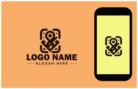 Checkmark logo icon vector art graphics for business brand app icon check m.. Stock Illustration