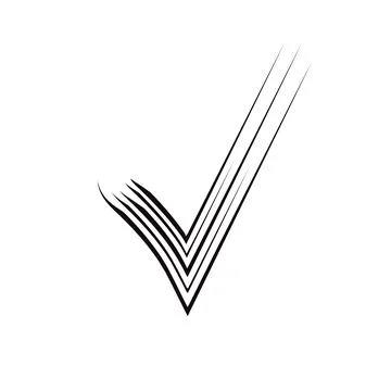 Checkmark or confirm icon button. Checkmark icon, vector on white background Stock Illustration