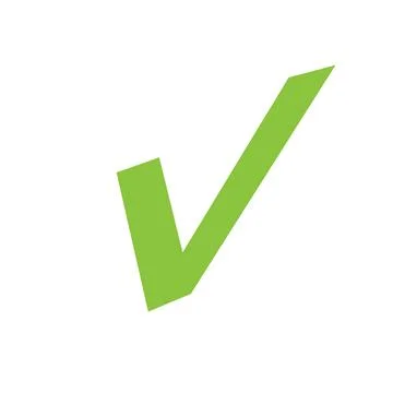 Checkmark or confirm icon button. Checkmark icon, vector on white background Stock Illustration