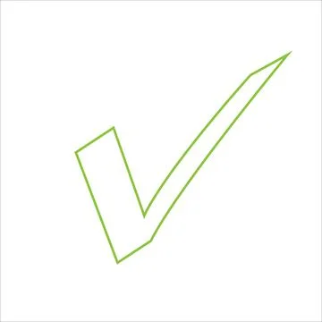 Checkmark or confirm icon button. Checkmark icon, vector on white background Stock Illustration