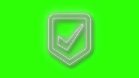 Checkmark in Shield Icon Animation, Anim... | Stock Video | Pond5