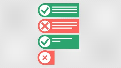 Checkmark symbol on project management checklist icon in a cartoon animation. Stock Footage 317435184