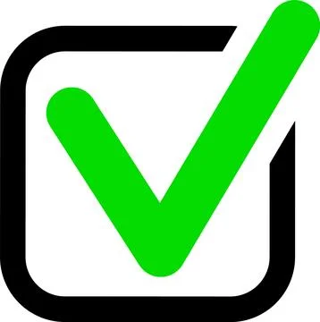 Checkmark tick icon 스톡 일러스트