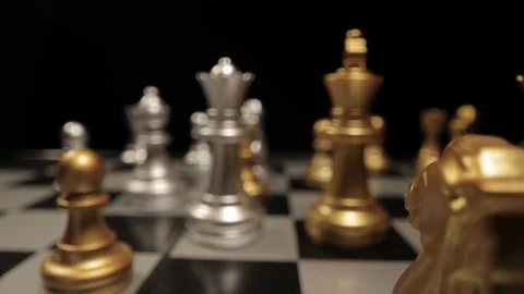Checkmate on a chess game - close up view Video stock 150527496