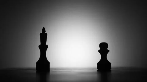 Checkmate in game of chess in dark room 動画素材 64914163