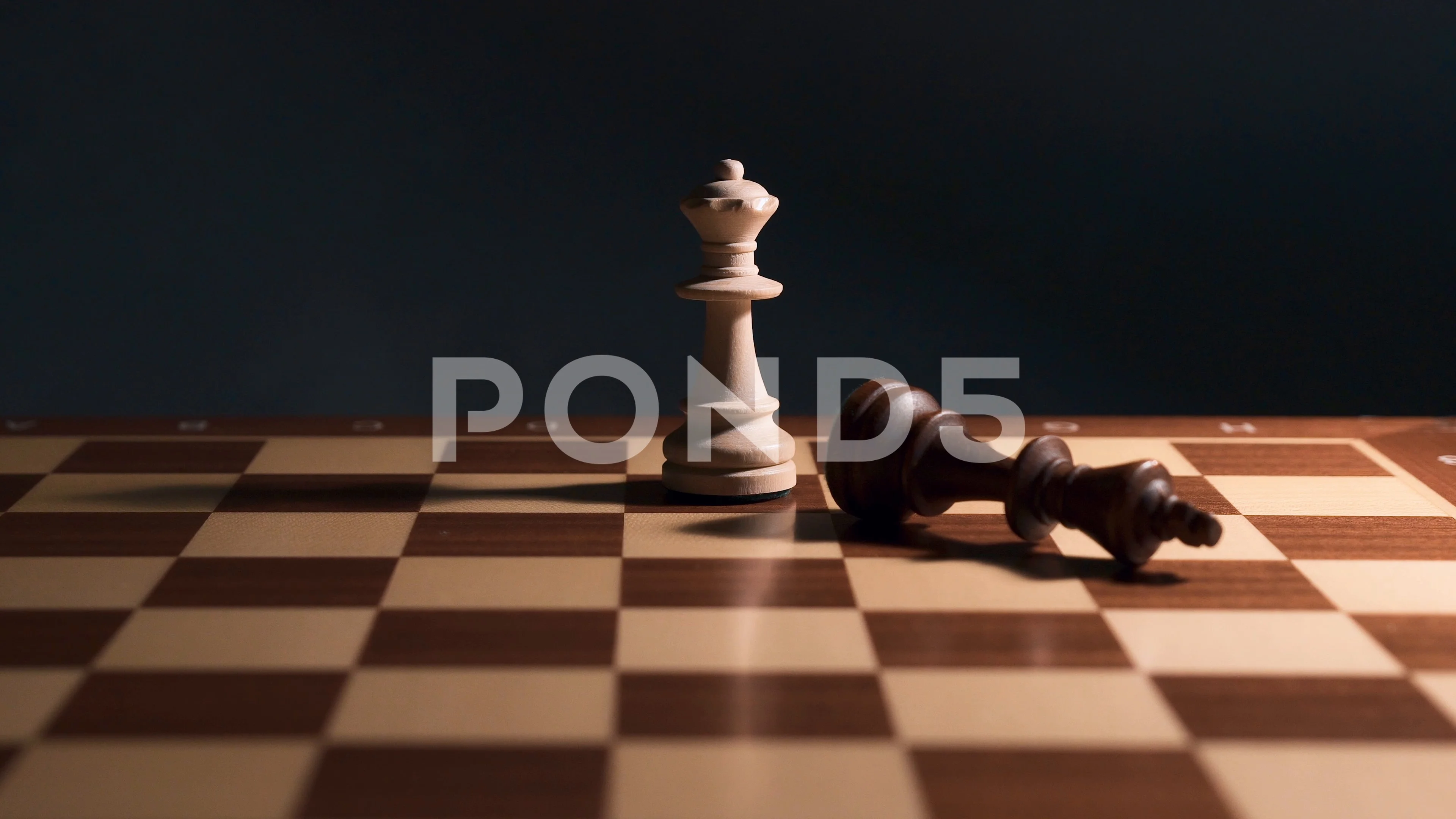 Checkmate Chess King Queen Stop Motion Stock Photo 2370092237