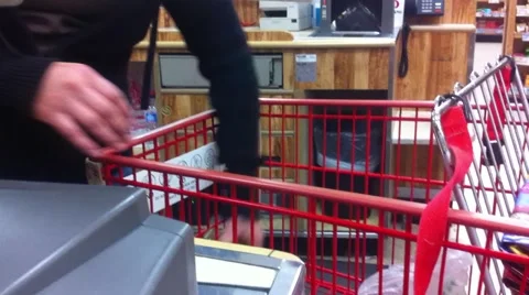 Checkout Clerk Video stock 890675