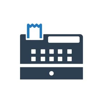Checkout Machine Icon Stock Illustration