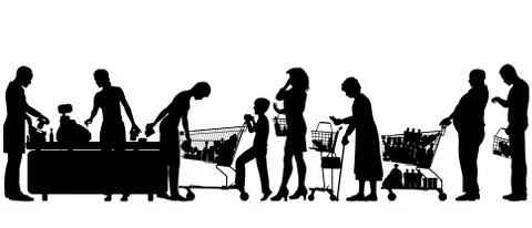 Checkout till Stockillustratie
