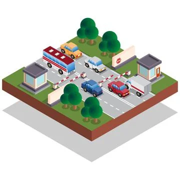 Checkpoint. Stock Illustration