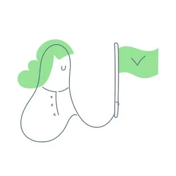 Checkpoint, right choice Stock Illustration