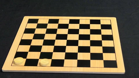 Checkrs Board Set Up Timelapse Stock Footage 97455548