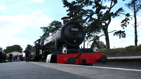 Checks performed by steam engine driver Stock Footage 138650976