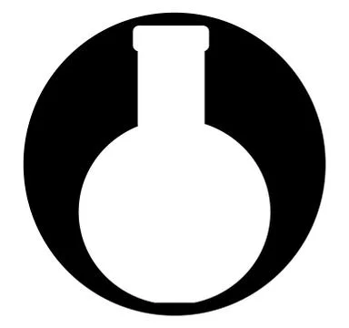 Checmical pot icon with vector Stock Illustration