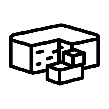 Cheddar cheese line icon vector illustration Stock Illustration