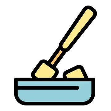 Cheddar fondue icon vector flat Ilustración de archivo